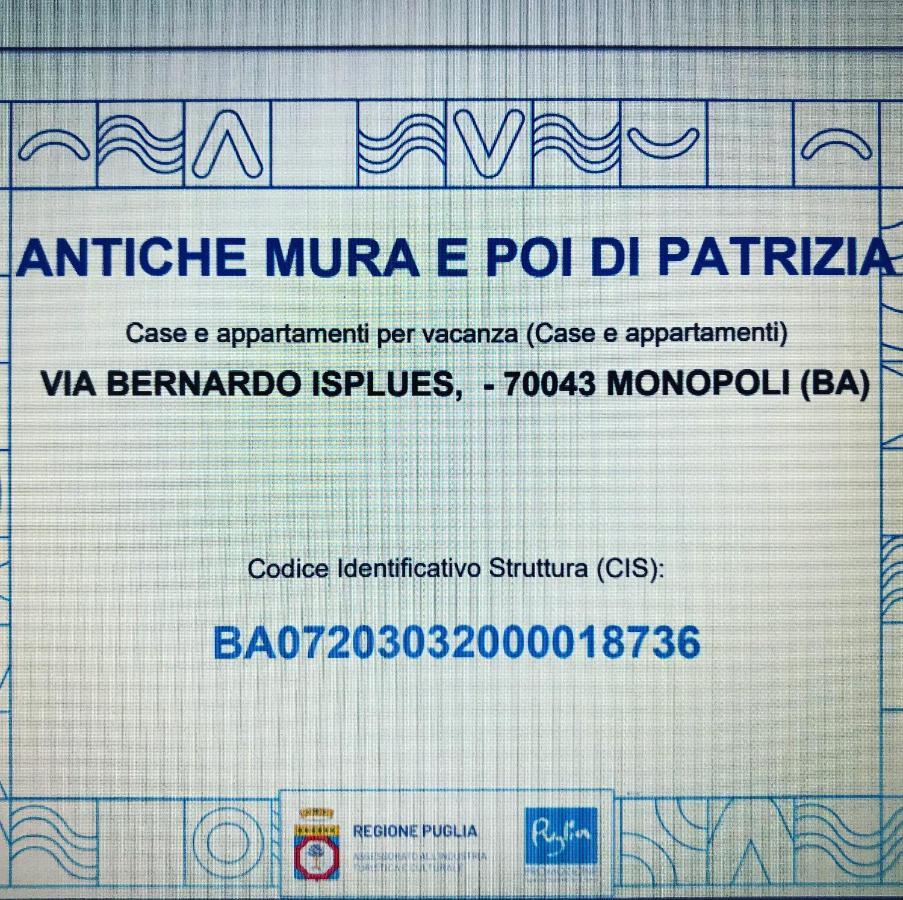 Casa Vacanze Antiche Mura E Poi Монополи Екстериор снимка